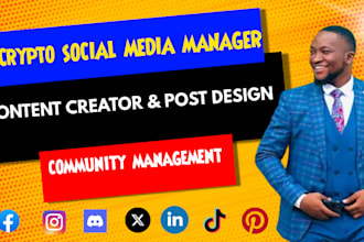 be your nft, meme coin community management and crypto social media manager