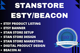 stan store design stan store setup esty shop design beacon ai linktree