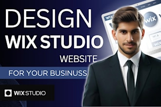 design a professional wix studio website for your business