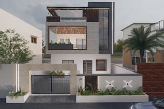 3d house interior design in vectorworks,2d floor plan,8kfacade, restaurant light