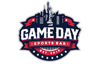 design game day sports bar logo