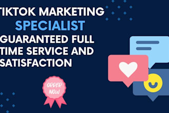 be your tiktok ads expert and tiktok ads manager