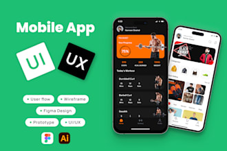 do professional figma mobile app, ui ux design
