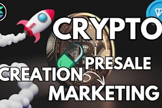 create memecoin, build ai agent, presale wesbsite, crypto telegram marketing