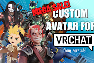 create you a custom vrchat avatar from scratch