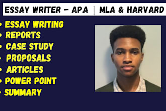 do apa and mla papers, essay, case study, research, summary, citation in harvard