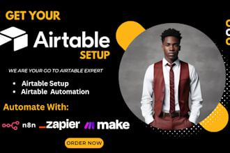be your airtable automation specialist on n8n make com zapier