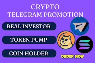 promote crypto token, solana memecoin, telegram promotion