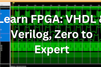 teach you fpga,asics,vlsi design using vhdl and verilog from basics to advanced