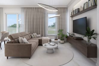 renew 3d old house, archviz living room, bed room render, dining room decor,cgi