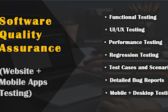 perform QA testing for websites, web apps, and mobile apps