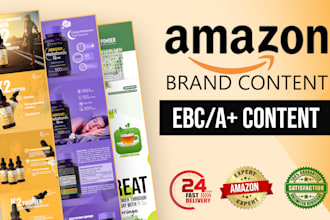 design amazon a plus content or ebc for amazon listing