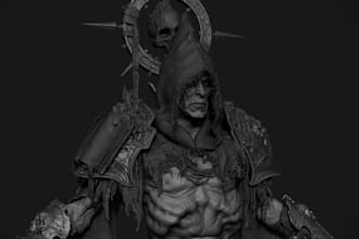sculpt 3d character statue figure creatures miniature blender model for printing