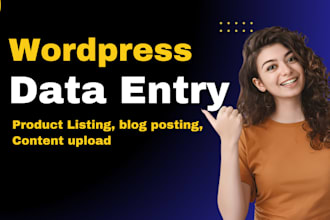 wordpress data entry content upload woocommerce product listing