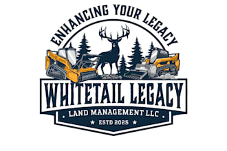 do forestry land clearing deer hunting cutting edge business management logo
