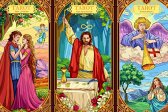 draw tarot card oracle card playing card, card game zodiac tarot card design