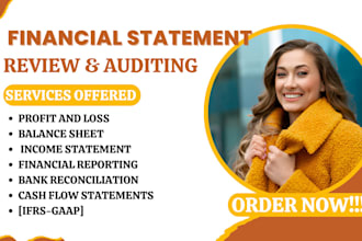 prepare and audit CPA profit and loss income statement balance sheet cash flows