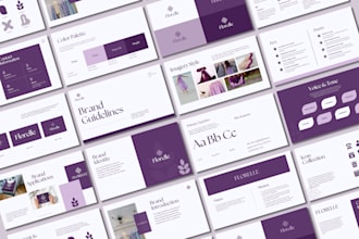 design full branding kit, brand guidelines, logo and brand style guide identity