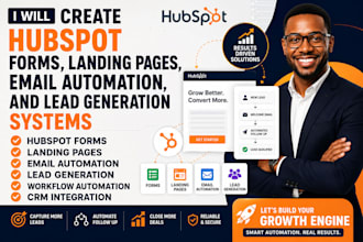 create hubspot forms landing pages email automation and lead generation system