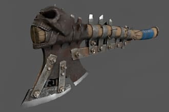 create 3d game assets 3d game model 3d game weapon 3d props 3d armor