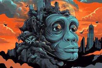 create surrealism illustration design