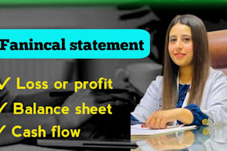 prepare financial statements, profit,loss, balance sheet, cash flow