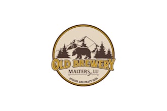 design classic craft beer and burgers logo