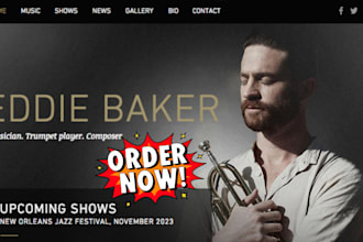 design a stunning music artist website on wix