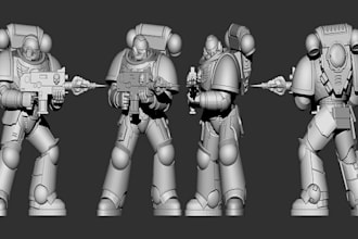 sculpt 3d miniature 3d warhammer statue tabletop figurine 3d model for 3d print