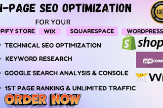 optimize website SEO on wordpress shopify wix squarespace stan store prestashop