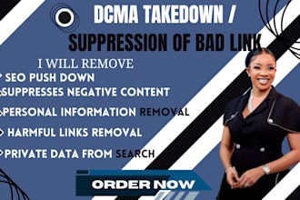 remove, suppress negative contents, personal information from google