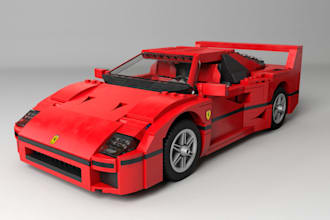 design custom lego mocs, lego set design, 3d custom lego with manual instruction
