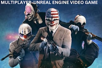 do prototype and develop multiplayer video game in unreal engine