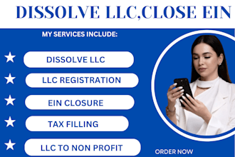 dissolve your US llc, llc registration, close ein, itin, company registration