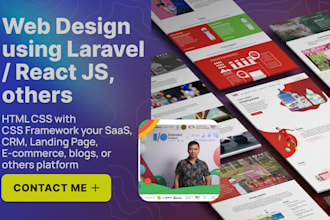 build modern website app with laravel
