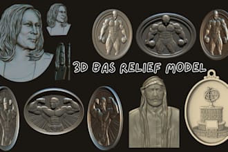 convert 2d image to 3d printable bas relief engraved wood carving 3d printing