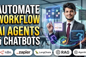 automate ai agents chatbots using n8n, langchain,langgraph,rag,agentic ai
