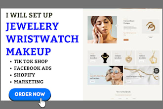 design jewelry and beauty store via ads campaign with klaviyo email marketing