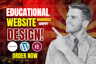 build a professional educational website with lms features