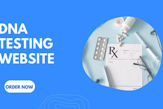 design healthcare, home care, nonprofit, dna testing on squarespace, wix website