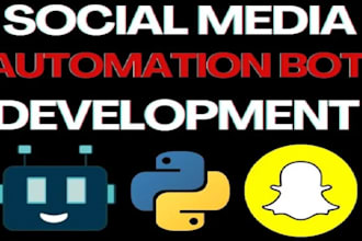 develop instagram api bot, tiktok bot, telegram api bot, twitter automation bot