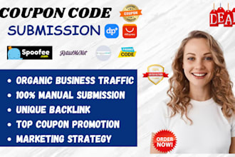 manually do coupon code submission up to 150 coupon code submission site