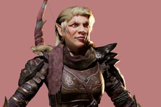 do 3d realistic character, metahuman character, cc4, ue5, for games