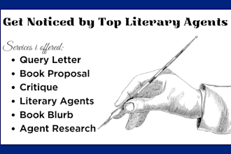 write a winning query letter, book proposal, and submit to top literary agents