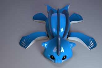 do 3d articulated animal model, static animal model, action figure for 3d print