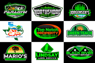 design modern landscape and lawn care logo