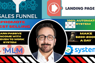 do mlm sales funnel, mlm recrement funnel, mlm landing page, mlm leads promotion
