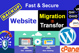 migrate wordpress website to new host, or domain securely