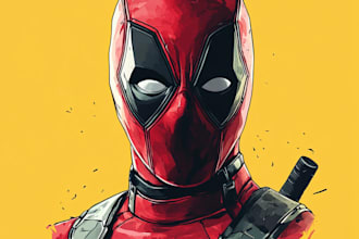 create your character in cartoonish or marvel or anime style