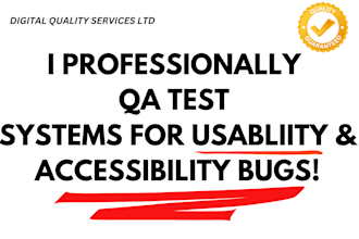 qa test your software for usability and accessibility bugs